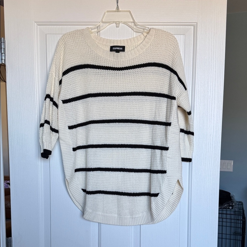 Express Women's Striped Knit Sweater
